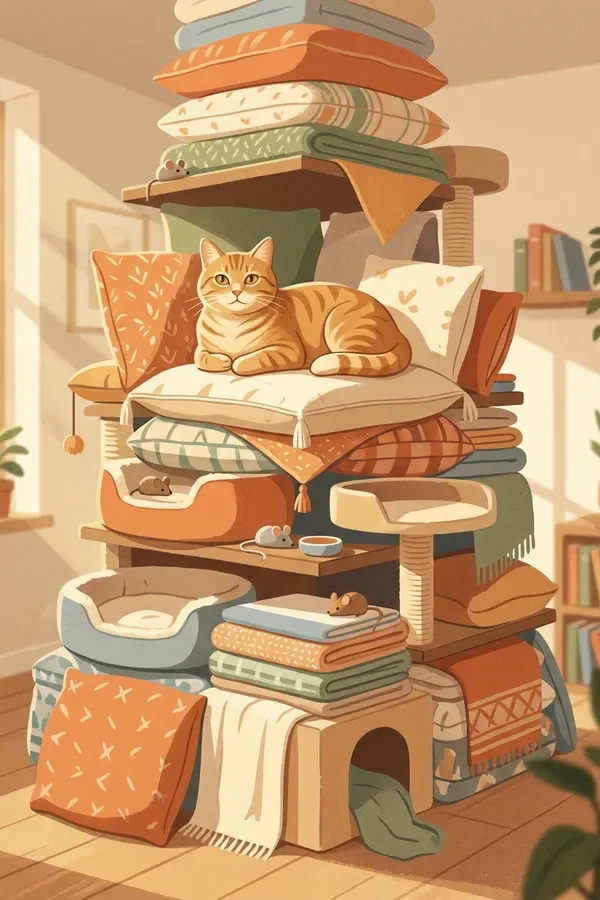 Die glücklichste Katze der Welt