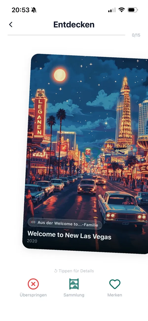 Entdeckermodus in der Lunedo App